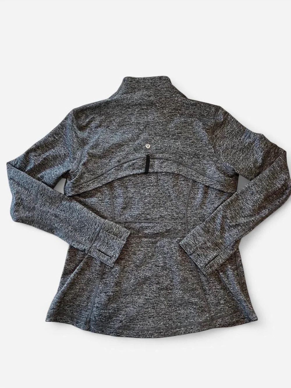 Lululemon Define Jacket Heathered Black Gray Luon Full Zip Women’s Size 16